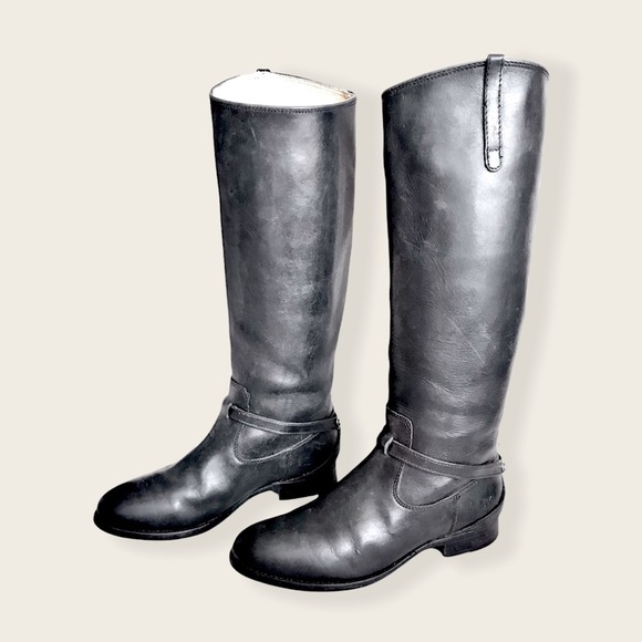 Frye Lindsay Vintage Plate Leather Knee-High Boot - Picture 9 of 16